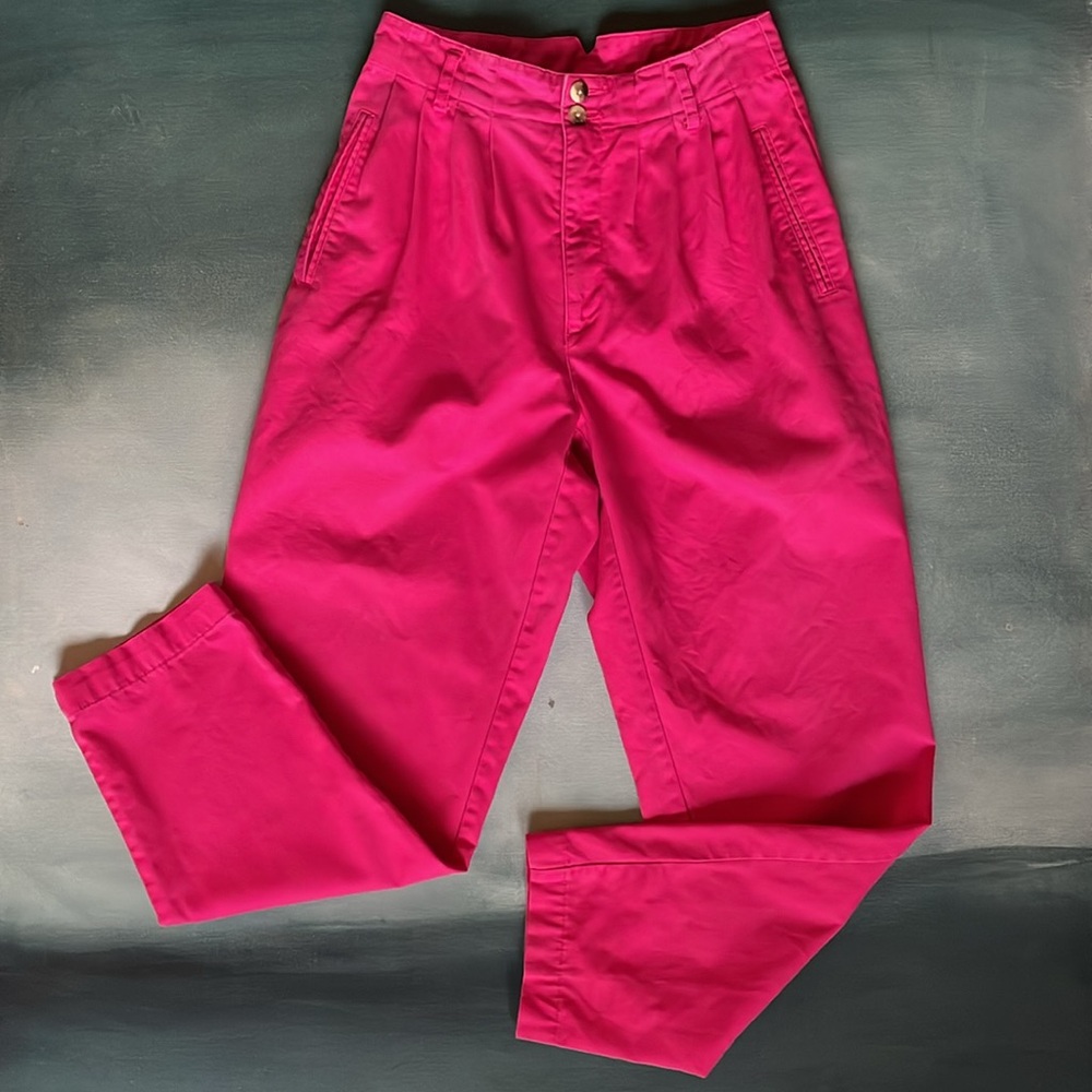 Vintage Essential Elements High-Waisted Khakis Pants